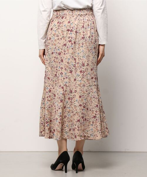 Per sist ence（パーシエンス）の「Per sist ence/パーシエンス　 フラワープリント 切替マーメイドスカート（スカート・レディース・ベージュ系その他/ブラック/ベージュ/ブラウン/グリーン系その他・FREE）」の6枚目の写真