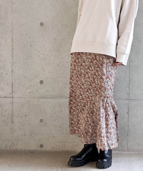 Per sist ence（パーシエンス）の「Per sist ence/パーシエンス　 フラワープリント 切替マーメイドスカート（スカート・レディース・ベージュ系その他/ブラック/ベージュ/ブラウン/グリーン系その他・FREE）」の10枚目の写真