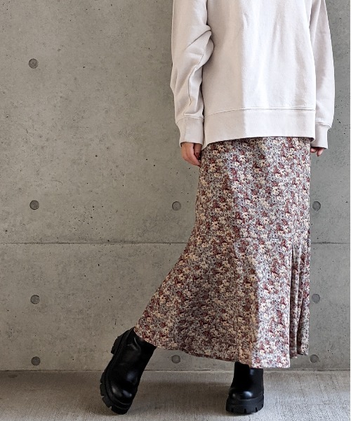 Per sist ence（パーシエンス）の「Per sist ence/パーシエンス　 フラワープリント 切替マーメイドスカート（スカート・レディース・ベージュ系その他/ブラック/ベージュ/ブラウン/グリーン系その他・FREE）」の11枚目の写真