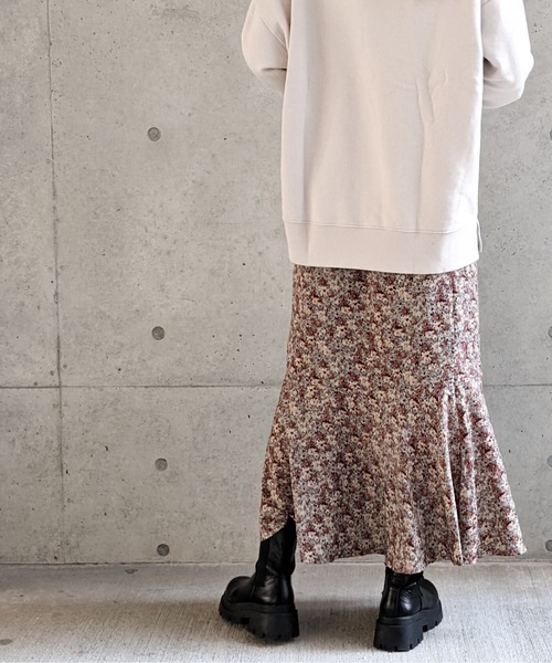 Per sist ence（パーシエンス）の「Per sist ence/パーシエンス　 フラワープリント 切替マーメイドスカート（スカート・レディース・ベージュ系その他/ブラック/ベージュ/ブラウン/グリーン系その他・FREE）」の13枚目の写真