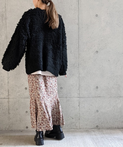 Per sist ence（パーシエンス）の「Per sist ence/パーシエンス　 フラワープリント 切替マーメイドスカート（スカート・レディース・ベージュ系その他/ブラック/ベージュ/ブラウン/グリーン系その他・FREE）」の18枚目の写真