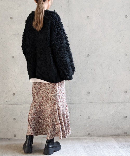 Per sist ence（パーシエンス）の「Per sist ence/パーシエンス　 フラワープリント 切替マーメイドスカート（スカート・レディース・ベージュ系その他/ブラック/ベージュ/ブラウン/グリーン系その他・FREE）」の19枚目の写真