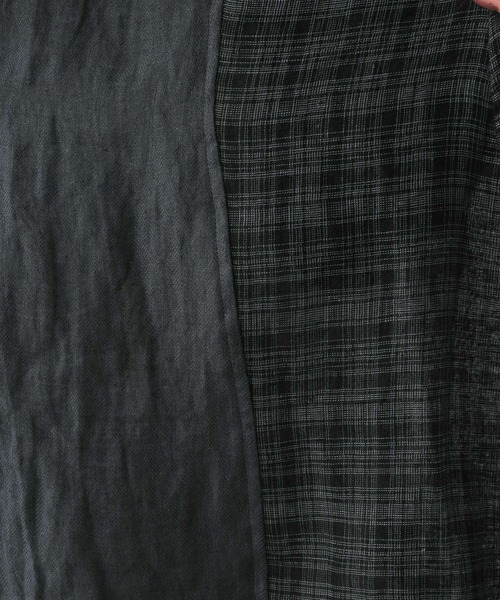 studio CLIP（スタディオクリップ）の「《Natural by studio CLIP》リネンコットン切り替えワンピース（ワンピース・レディース・スモーク/レッド・FREE）」の7枚目の写真