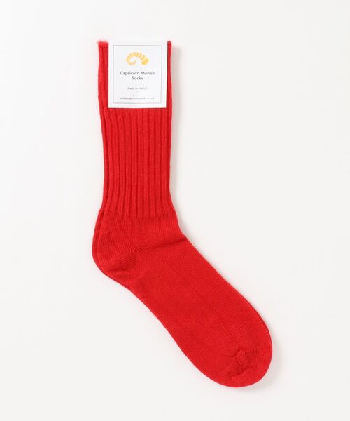 Capricorn Mohair Socks（カプリコーンモヘヤソックス）の「【CAPRICORN MOHAIR SOCKS】モヘアソックス WOMEN（ソックス/靴下・レディース・レッド/ラベンダー/ホワイト/ロイヤルブルー/グレー/チャコール/マスタード・SMALL）」の7枚目の写真