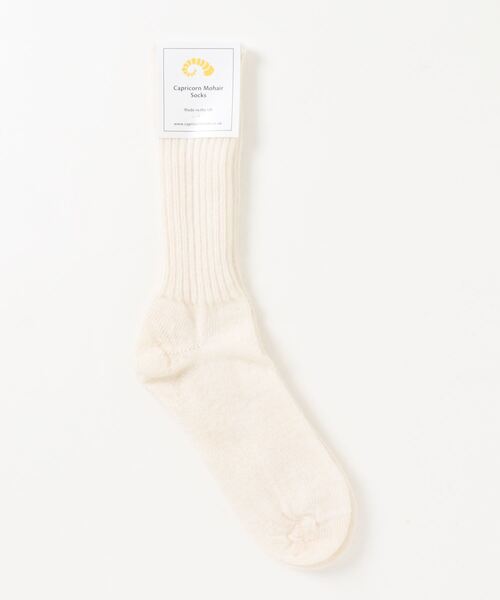 Capricorn Mohair Socks（カプリコーンモヘヤソックス）の「【CAPRICORN MOHAIR SOCKS】モヘアソックス WOMEN（ソックス/靴下・レディース・レッド/ラベンダー/ホワイト/ロイヤルブルー/グレー/チャコール/マスタード・SMALL）」の2枚目の写真