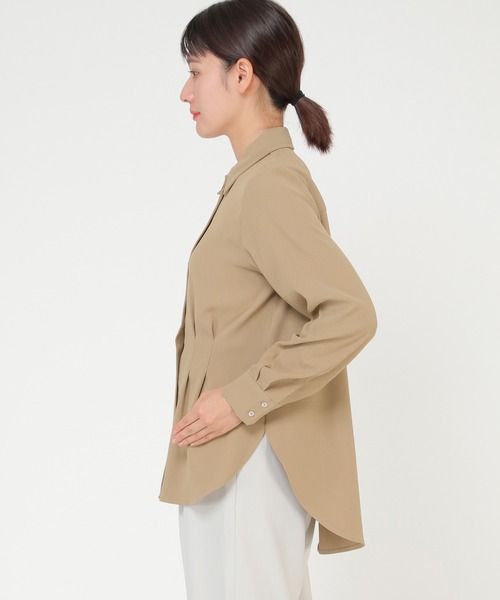 ikka(イッカ)の「ウエストタックブラウス(シャツ/ブラウス・レディース・チャコールグレー/キャメル・M/L)」の17枚目の写真