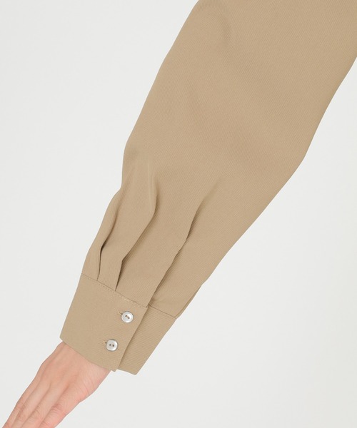 ikka(イッカ)の「ウエストタックブラウス(シャツ/ブラウス・レディース・チャコールグレー/キャメル・M/L)」の12枚目の写真