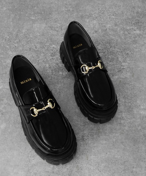 minia(ミニア)の「トラックソールビットローファー ◆(ローファー・レディース・ブラック/アイボリー・37/39/36/38/35)」の18枚目の写真