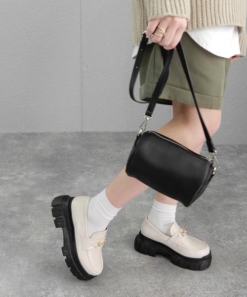 minia(ミニア)の「トラックソールビットローファー ◆(ローファー・レディース・ブラック/アイボリー・37/39/36/38/35)」の7枚目の写真