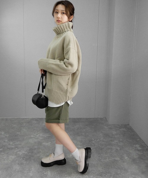 minia(ミニア)の「トラックソールビットローファー ◆(ローファー・レディース・ブラック/アイボリー・37/39/36/38/35)」の3枚目の写真