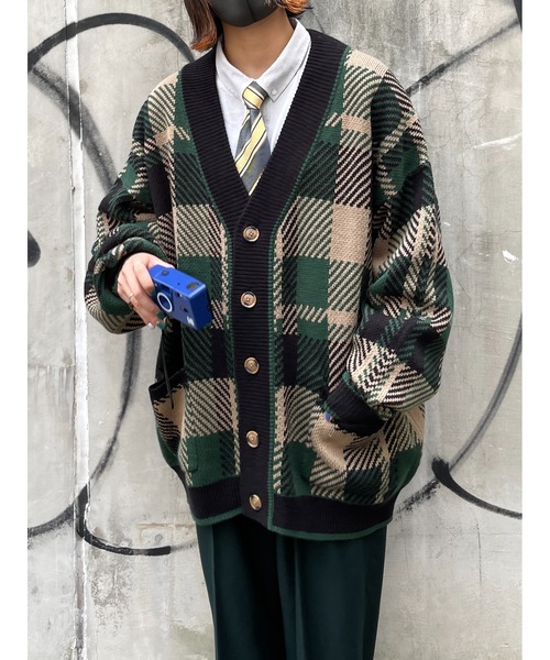 CPCM(シーピーシーエム)の「【WEB限定】Shizukuコラボチェックカーディガン(カーディガン/ボレロ・メンズ・グリーン・FREE)」の10枚目の写真