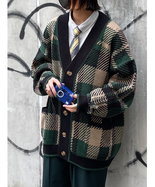 CPCM(シーピーシーエム)の「【WEB限定】Shizukuコラボチェックカーディガン(カーディガン/ボレロ・メンズ・グリーン・FREE)」の17枚目の写真