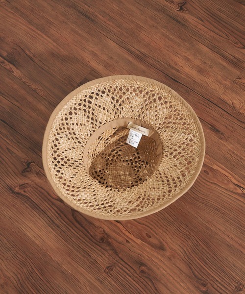 Santelli Francesca（サンテッリフランチェスカ）の「【Santelli Francesca 】パイピングストローハット（ハット・レディース・ブラック/ベージュ・FREE）」の7枚目の写真