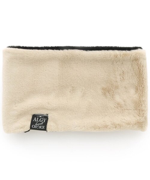 algy（アルジー）の「リバーシブルネックウォーマー（ネックウォーマー/スヌード・キッズ・ブラック/ラベンダー/ピンク・FREE）」の14枚目の写真