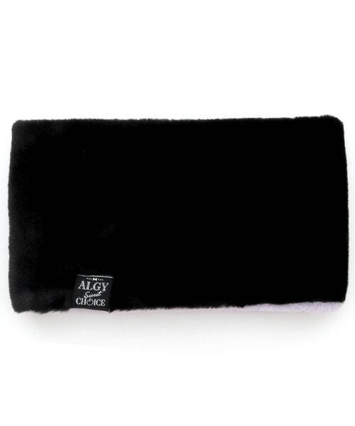 algy（アルジー）の「リバーシブルネックウォーマー（ネックウォーマー/スヌード・キッズ・ブラック/ラベンダー/ピンク・FREE）」の4枚目の写真