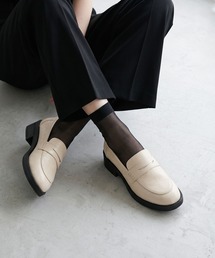 AAA+Feminine 軽量マニッシュコインローファー
