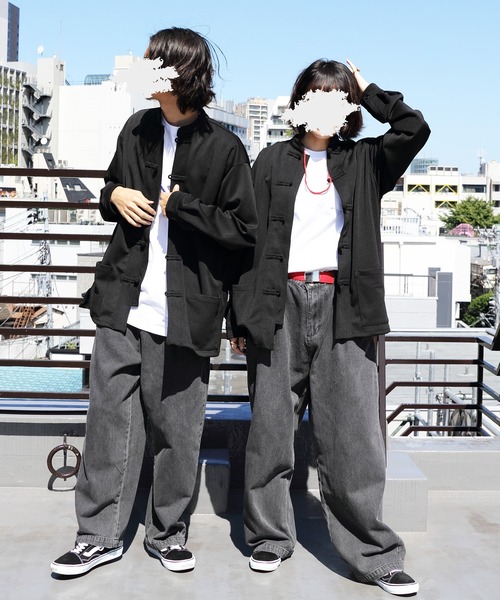 8(eight)(エイト)の「ビッグチャイナシャツ(シャツ/ブラウス・メンズ・ブルー系その他/モカ/ブラック・MEDIUM/LARGE)」の10枚目の写真