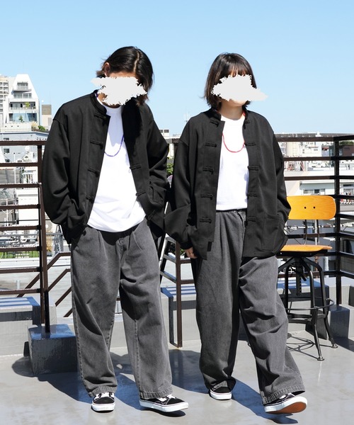 8(eight)(エイト)の「ビッグチャイナシャツ(シャツ/ブラウス・メンズ・ブルー系その他/モカ/ブラック・MEDIUM/LARGE)」の11枚目の写真