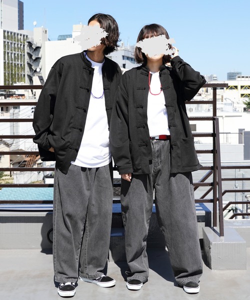 8(eight)(エイト)の「ビッグチャイナシャツ(シャツ/ブラウス・メンズ・ブルー系その他/モカ/ブラック・MEDIUM/LARGE)」の15枚目の写真