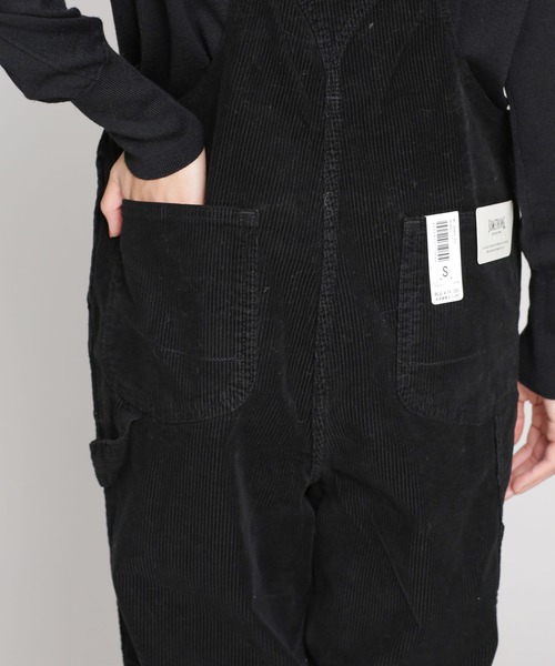 SOMETHING（サムシング）の「SOMETHING/CORDUROY WORK ALL（サロペット/オーバーオール・レディース・チャコール/ブラック・S）」の7枚目の写真