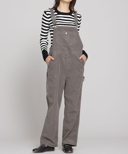 SOMETHING（サムシング）の「SOMETHING/CORDUROY WORK ALL（サロペット/オーバーオール・レディース・チャコール/ブラック・S）」の14枚目の写真