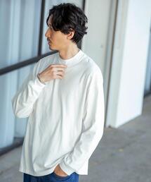 coen | 起毛天竺モックネック長袖Tシャツ(Tシャツ/カットソー)
