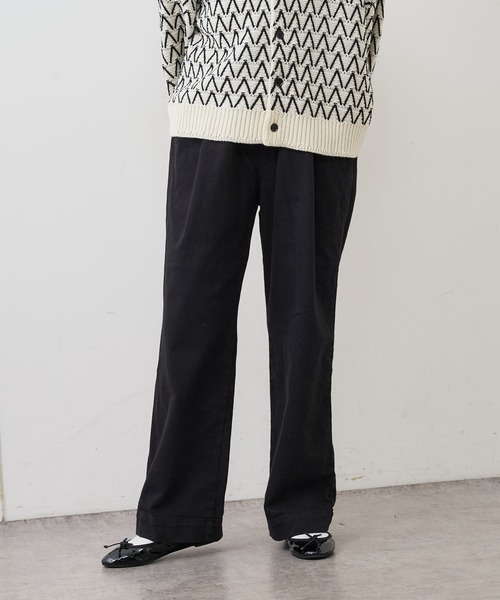 PUAL CE CIN（ピュアルセシン）の「JAPAN MADEデニムストレートパンツ（デニムパンツ・レディース・ブラック/インディゴブルー・FREE）」の10枚目の写真