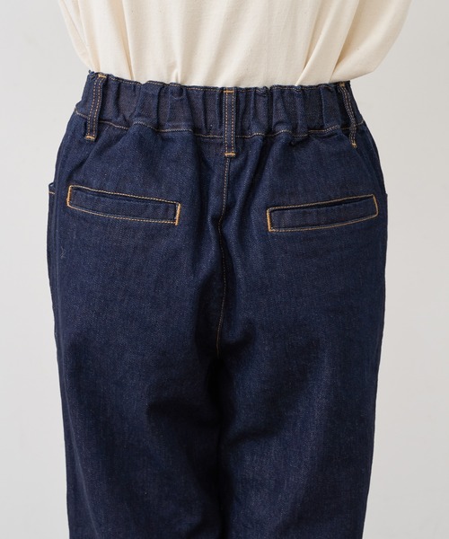 PUAL CE CIN（ピュアルセシン）の「JAPAN MADEデニムストレートパンツ（デニムパンツ・レディース・ブラック/インディゴブルー・FREE）」の16枚目の写真
