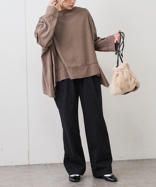 PUAL CE CIN（ピュアルセシン）の「JAPAN MADEデニムストレートパンツ（デニムパンツ・レディース・ブラック/インディゴブルー・FREE）」の17枚目の写真