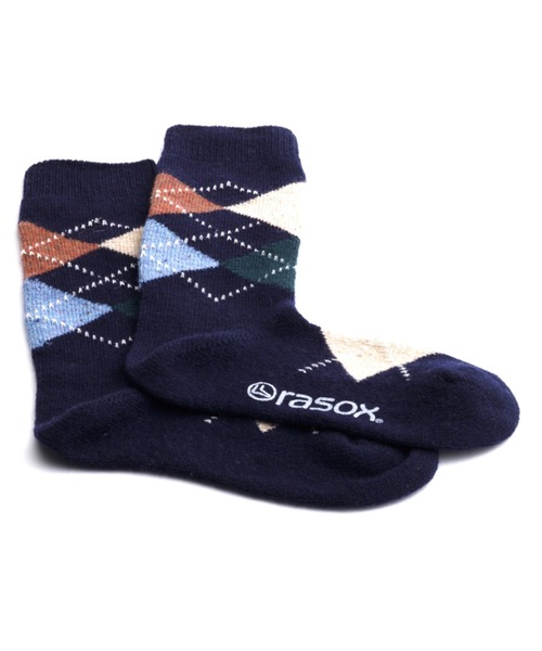 rasox（ラソックス）の「rasox（ラソックス）/アーガイル・ウール ソックス　靴下 ルームソックス（ソックス/靴下・レディース・ライトブラウン/ベージュ/チャコールグレー/ネイビー・SMALL/MEDIUM/LARGE）」の11枚目の写真