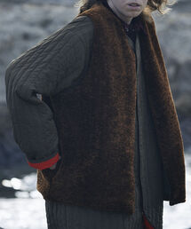 GLOSTER | 【GLOSTER/グロスター】ボアリバーシブルライナーベスト ボアベスト(ベスト)