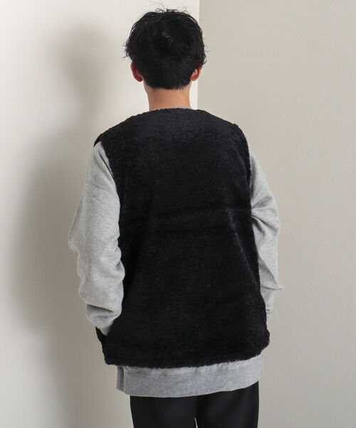 【GLOSTER/グロスター】ボアリバーシブルライナーベスト ボアベスト