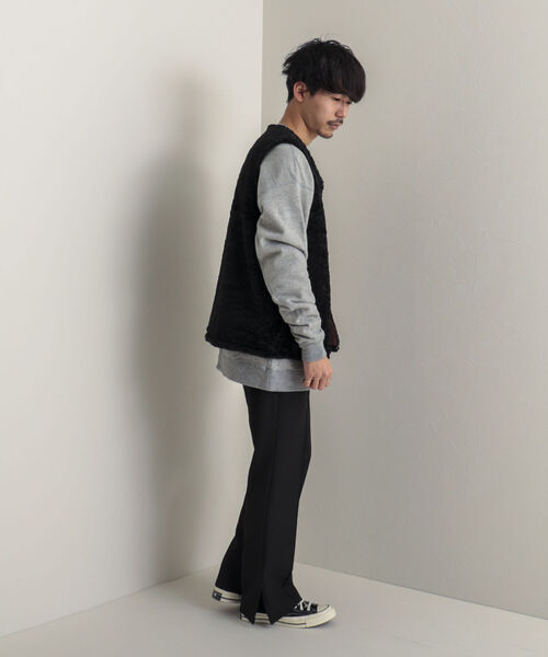 【GLOSTER/グロスター】ボアリバーシブルライナーベスト ボアベスト