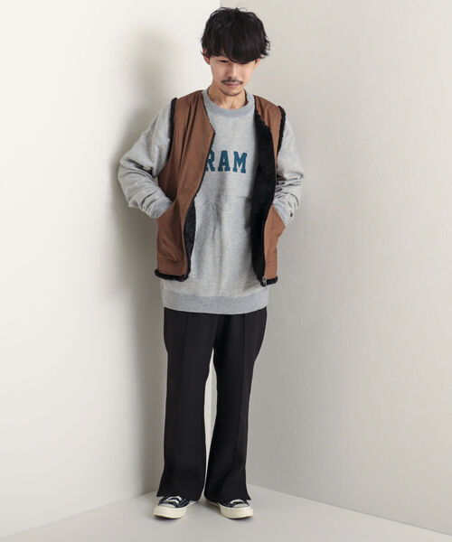 【GLOSTER/グロスター】ボアリバーシブルライナーベスト ボアベスト