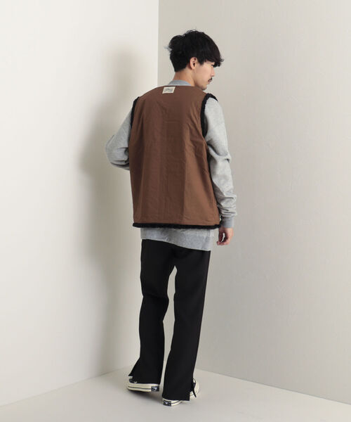 【GLOSTER/グロスター】ボアリバーシブルライナーベスト ボアベスト