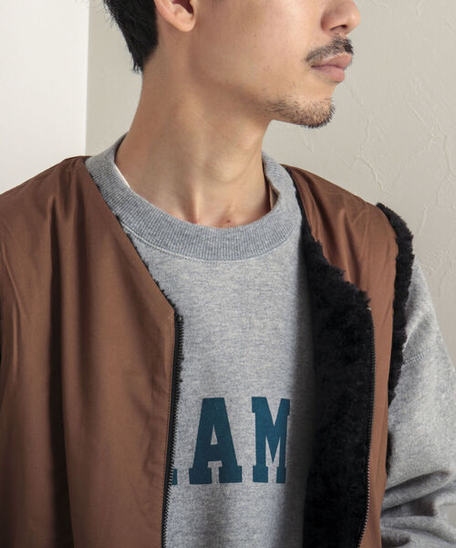 【GLOSTER/グロスター】ボアリバーシブルライナーベスト ボアベスト