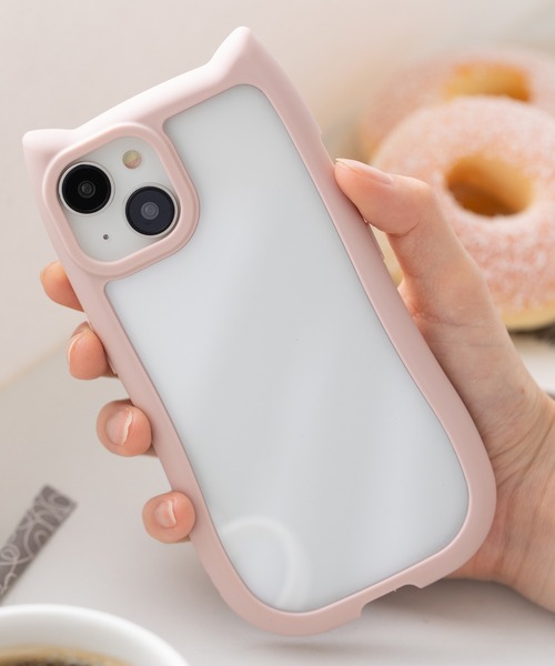 emonique(エモニーク)の「猫耳スマホケース 衝撃防止シリコン TPU iPhone カバー【iPhone 11/12/12pro/13/14/15/15Pro/16/16Pro/16e/17/17pro/17e/Air対応】(スマホケース/カバー・レディース・ピンク/ブルー/ブラック/グレー・iPhone 11/iPhone 12/12 Pro/iPhone 13/iPhone 14/iPhone 15/iPhone 16/iPhone 16 Pro/iPhone 15 Pro/iPhone 12/iPhone 16e/iPhone Air/iPhone 17 Pro/iPhone 17/iPhone 7/8/SE(第2/第3世代))」の4枚目の写真