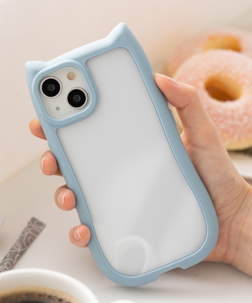 emonique(エモニーク)の「猫耳スマホケース 衝撃防止シリコン TPU iPhone カバー【iPhone 11/12/12pro/13/14/15/15Pro/16/16Pro/16e/17/17pro/17e/Air対応】(スマホケース/カバー・レディース・ピンク/ブルー/ブラック/グレー・iPhone 11/iPhone 12/12 Pro/iPhone 13/iPhone 14/iPhone 15/iPhone 16/iPhone 16 Pro/iPhone 15 Pro/iPhone 12/iPhone 16e/iPhone Air/iPhone 17 Pro/iPhone 17/iPhone 7/8/SE(第2/第3世代))」の3枚目の写真