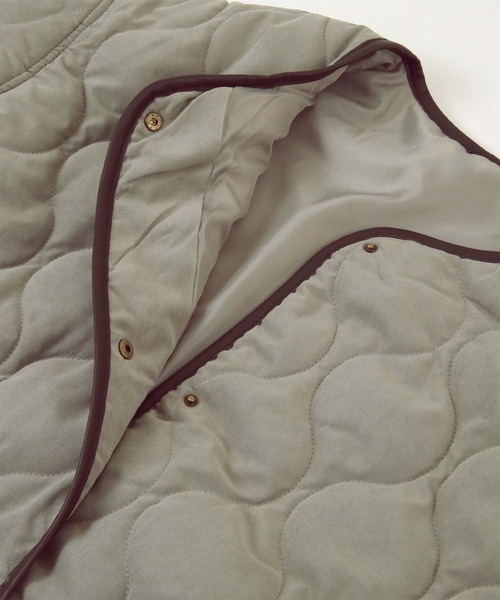 titivate（ティティベイト）の「ﾅﾐｷﾙﾄﾉｰｶﾗｰﾗｳﾝﾄﾞﾍﾑｺｰﾄ（ノーカラーコート・レディース・ブラック/アイボリー/ライトカーキ/グレイッシュベージュ・FREE）」の17枚目の写真