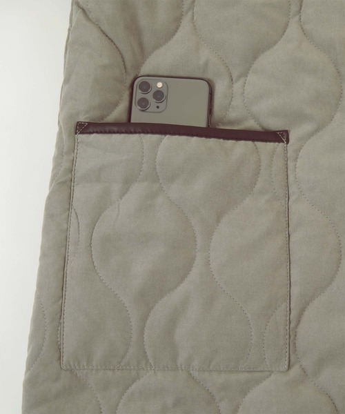 titivate（ティティベイト）の「ﾅﾐｷﾙﾄﾉｰｶﾗｰﾗｳﾝﾄﾞﾍﾑｺｰﾄ（ノーカラーコート・レディース・ブラック/アイボリー/ライトカーキ/グレイッシュベージュ・FREE）」の20枚目の写真