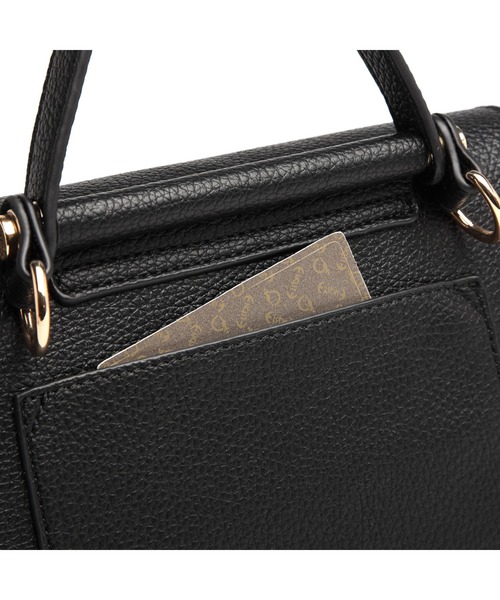 GUSCIO(グッシオ)の「【グッシオベーシック】エレガンスハンドバッグ カギ付きベルト 2WAYショルダー(ショルダーバッグ・レディース・ブラック/ベージュ/エメラルドブルー/ホワイト・FREE)」の8枚目の写真