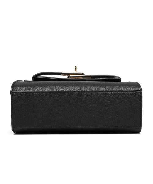 GUSCIO(グッシオ)の「【グッシオベーシック】エレガンスハンドバッグ カギ付きベルト 2WAYショルダー(ショルダーバッグ・レディース・ブラック/ベージュ/エメラルドブルー/ホワイト・FREE)」の13枚目の写真