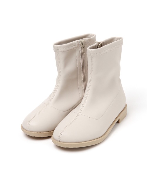 GLOBAL WORK（グローバルワーク）の「【キッズ】ハッスイ/ストレッチブーツ/238233（ブーツ・キッズ・ブラック/オフホワイト・22cm/18cm/19cm/20cm/21cm）」の2枚目の写真