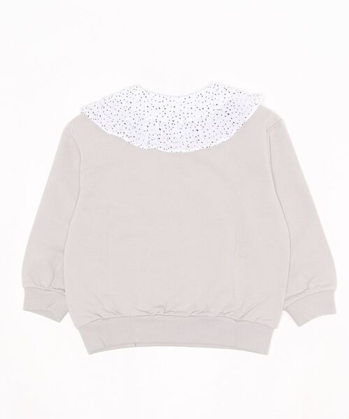 RAGMART（ラグマート）の「付け襟つきミニ裏毛トレーナー（スウェット・キッズ・ネイビー/ベージュ・120cm/130cm/110cm/100cm）」の4枚目の写真