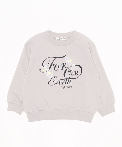 RAGMART（ラグマート）の「付け襟つきミニ裏毛トレーナー（スウェット・キッズ・ネイビー/ベージュ・120cm/130cm/110cm/100cm）」の3枚目の写真