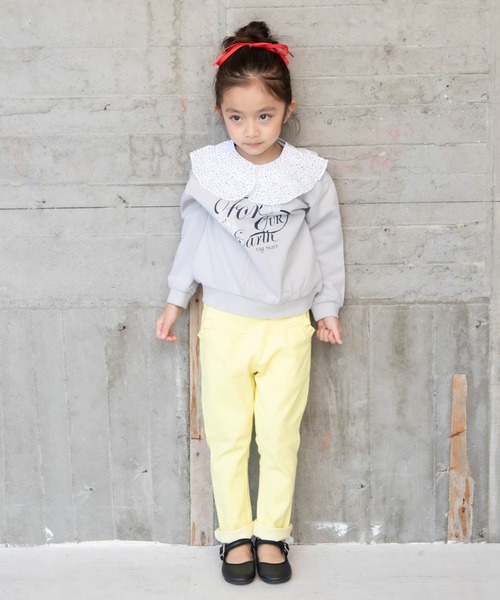 RAGMART（ラグマート）の「付け襟つきミニ裏毛トレーナー（スウェット・キッズ・ネイビー/ベージュ・120cm/130cm/110cm/100cm）」の10枚目の写真