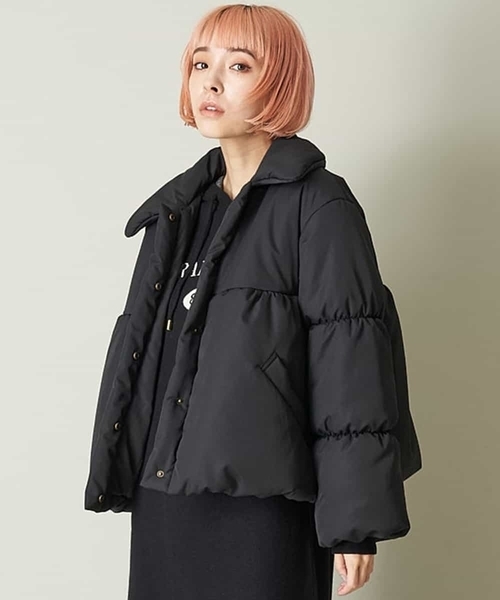 A de a.v.v（アードアー・ヴェ・ヴェ）の「中綿ボリュームショートブルゾン（ブルゾン・レディース・ピンク/ブラック/ホワイト・38/36）」の20枚目の写真