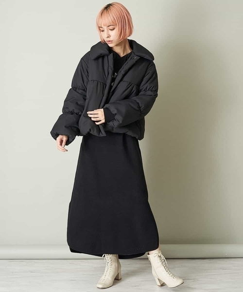 A de a.v.v（アードアー・ヴェ・ヴェ）の「中綿ボリュームショートブルゾン（ブルゾン・レディース・ピンク/ブラック/ホワイト・38/36）」の16枚目の写真