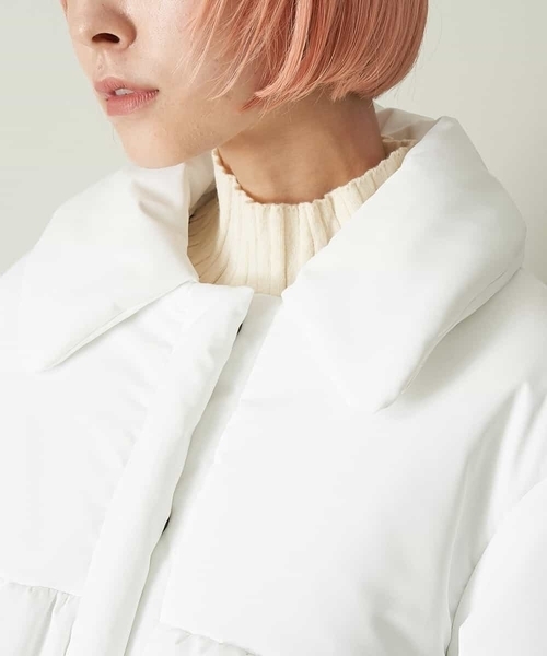 A de a.v.v（アードアー・ヴェ・ヴェ）の「中綿ボリュームショートブルゾン（ブルゾン・レディース・ピンク/ブラック/ホワイト・38/36）」の8枚目の写真