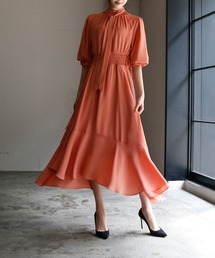 ブランド古着 Girl ガールのワンピース オレンジ 橙色系 長袖 古着通販 Zozoused